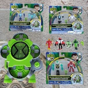 Ben 10 Alien Creation Chamber W/ Original Aliens, 3 New Packs Of Alien Figures